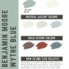 Benjamin Moore Wythe Blue Paint Color Palette