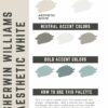 Aesthetic White Paint Color Palette