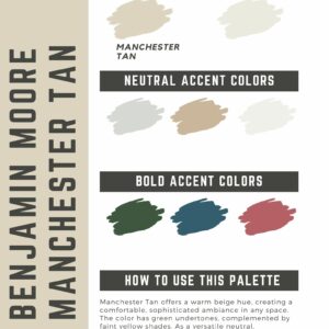 Benjamin Moore Manchester Tan paint color palette
