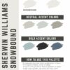 Sherwin Williams Snowbound Paint Color Palette