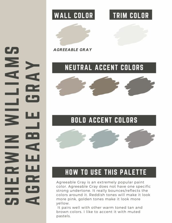 agreeable gray color palette mock up