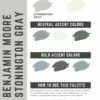 benjamin moore stonington graypaint color palette