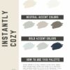 Instantly Cozy paint color palette