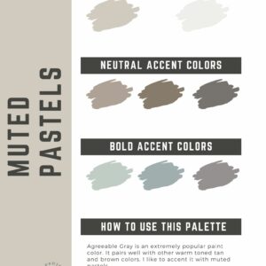 Muted Pastels Paint Color Palette