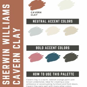 Sherwin Williams Cavern Clay Paint Color Palette