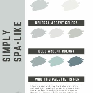 Simply Spa-Like paint color palette