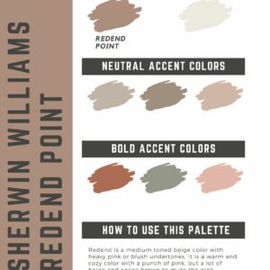 sherwin williams redend point paint color palette