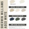 Sherwin Williams Aged White Paint Color Palette
