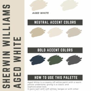 Sherwin Williams Aged White Paint Color Palette