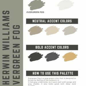 Evergreen Fog Pant Color Palette