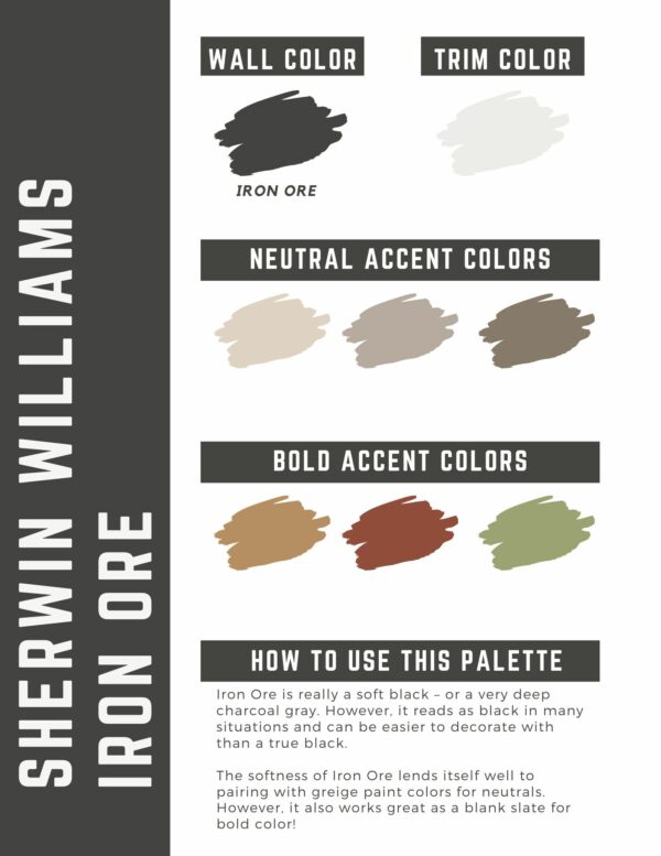 Iron Ore Paint Color Palettes