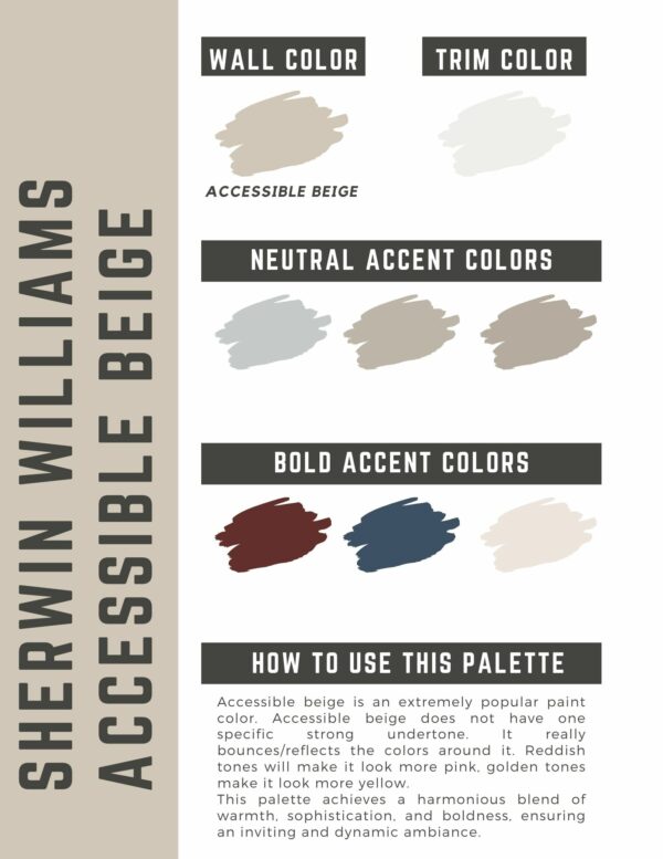 Accessible Beige paint color palette (2)