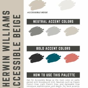 Accessible Beige paint color palette (3)