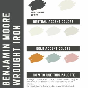 Benjamin Moore Wrought Iron Paint Color Palette