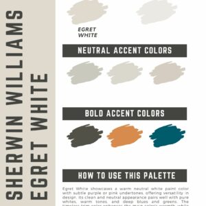 Egret White paint color palette (1)