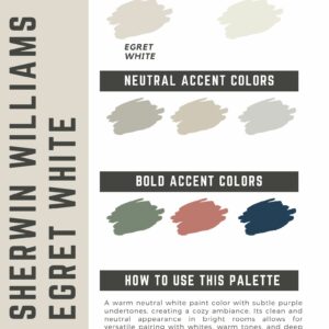 Egret White paint color palette (2)