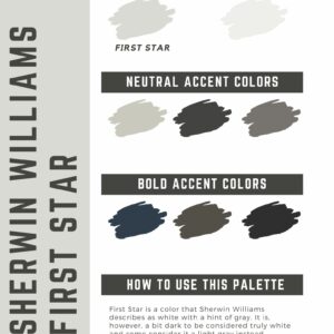 Sherwin Williams First Star paint color palette (2)
