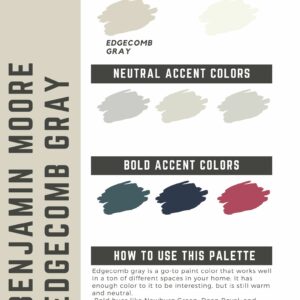 edgecomb gray paint color palette (2)