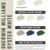 oyster white paint color palette