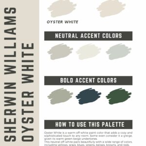 oyster white paint color palette