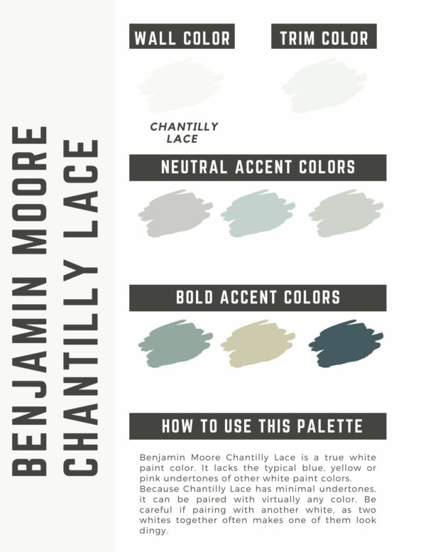 Chantilly Lace Color Palette