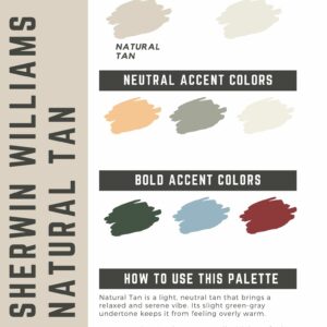 Sherwin Williams Natural Tan Paint Color Palette