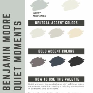 Benjamin Moore Quiet Moments Paint Color Palette