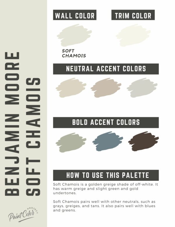 Benjamin Moore Soft Chamois Paint Color Palette