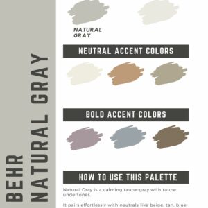 Behr Natural Gray Paint Color Palette