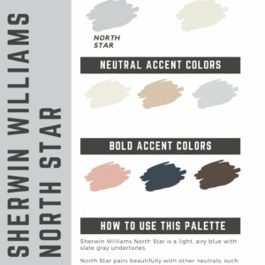 Sherwin Williams North Star Paint Color Palette