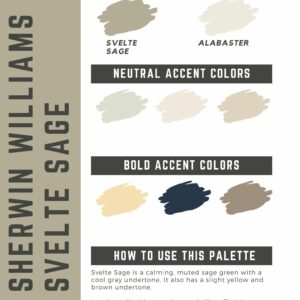 Sherwin Williams Svelte Sage Paint Color Palette