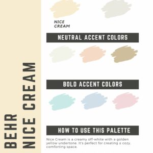 Behr Nice Cream Paint Color Palette