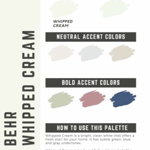 Behr Whipped Cream Paint Color Palette