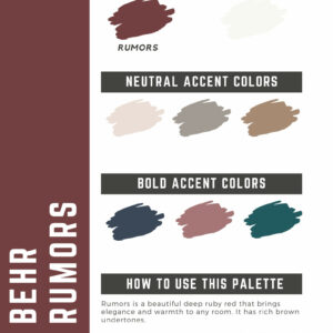 Behr Rumors Paint Color Palette