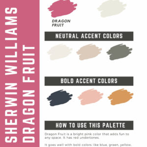 Sherwin Williams Dragon Fruit Paint Color Palette