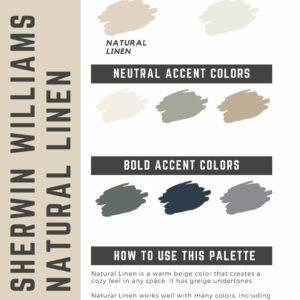 Sherwin Williams Natural Linen Paint Color Palette