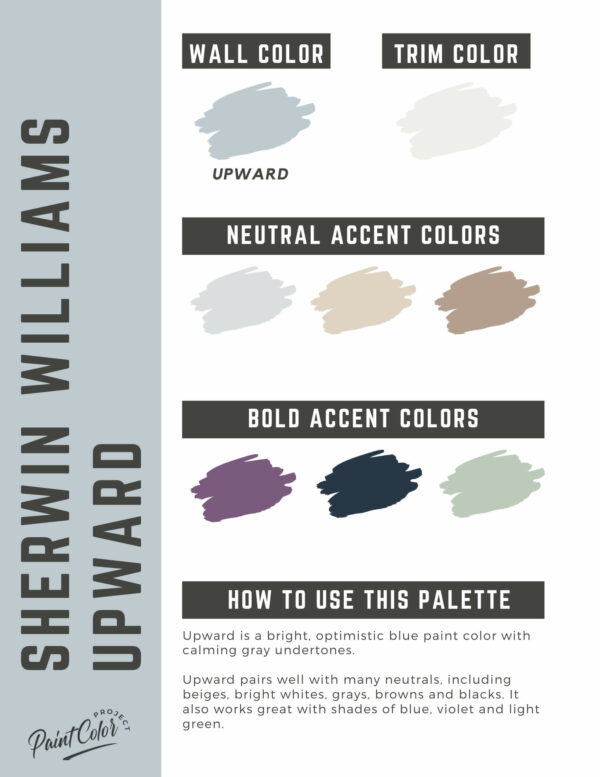 Sherwin Williams Upward Paint Color Palette