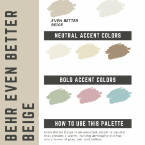 Behr Even Better Beige Paint Color Palette