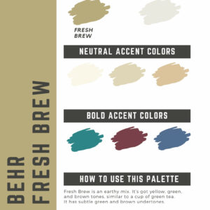 Behr Fresh Brew Paint Color Palette