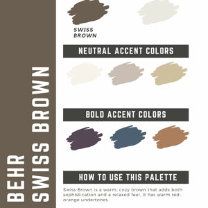 Behr Swiss Brown Paint Color Palette