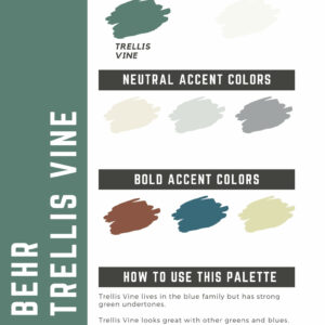 Behr Trellis Vine Paint Color Palette