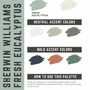 Sherwin Williams Fresh Eucalyptus Paint Color Palette