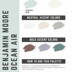 Benjamin Moore Ocean Air Paint Color Palette