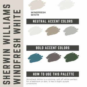 Sherwin Williams Windfresh White Paint Color Palette