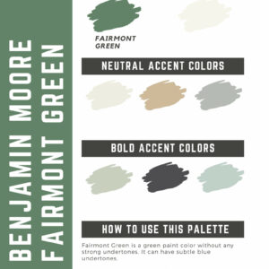 Benjamin Moore Fairmont Green Paint Color Palette