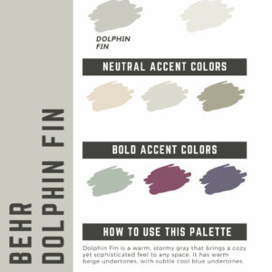 Behr Dolphin Fin Paint Color Palette