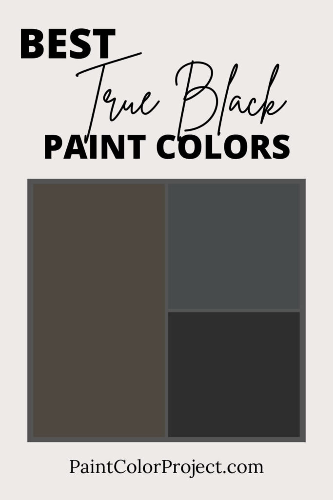 Best True Black Paint Colors