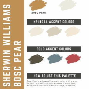 Sherwin Williams Bosc Pear Paint Color Palette