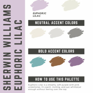 Sherwin Williams Euphoric Lilac Paint Color Palette