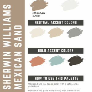 Sherwin Williams Mexican Sand Paint Color Palette